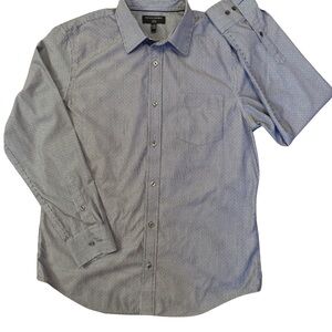 Banana Republic Men's Blue Microstripe Dress Shirt